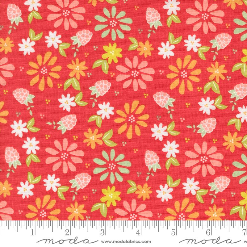 Raspberry Summer Raspberry Spring Berry Yardage