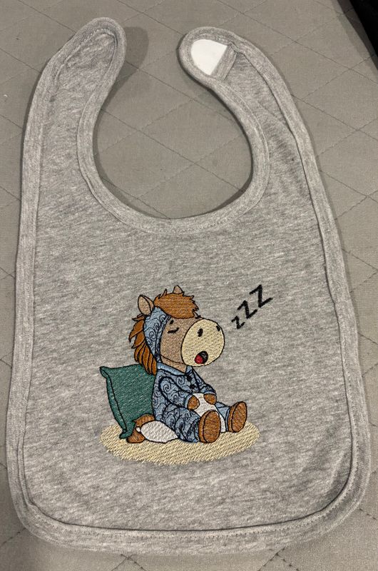 Sleeping Horse Bib