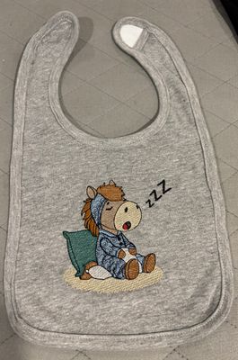 Sleeping Horse Bib