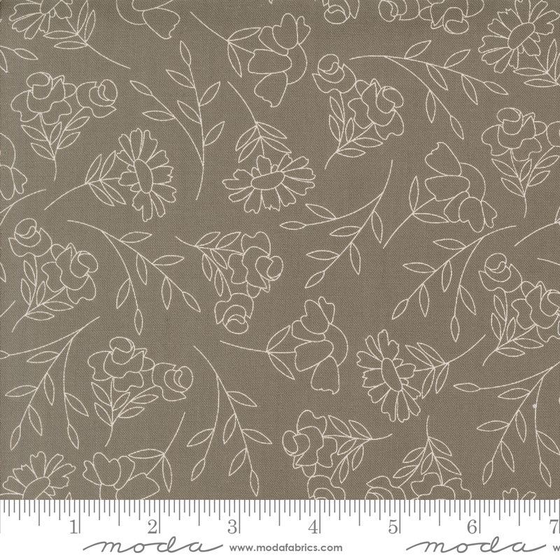 Abloom - Slate Spring Sketch Yardage