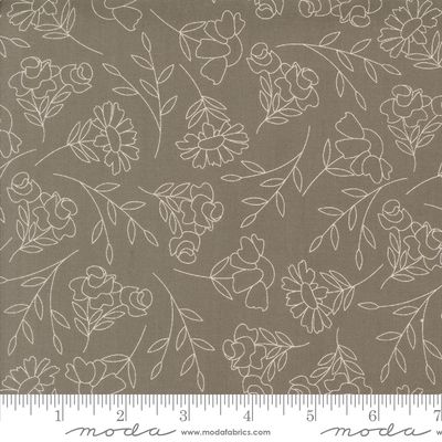 Abloom - Slate Spring Sketch Yardage