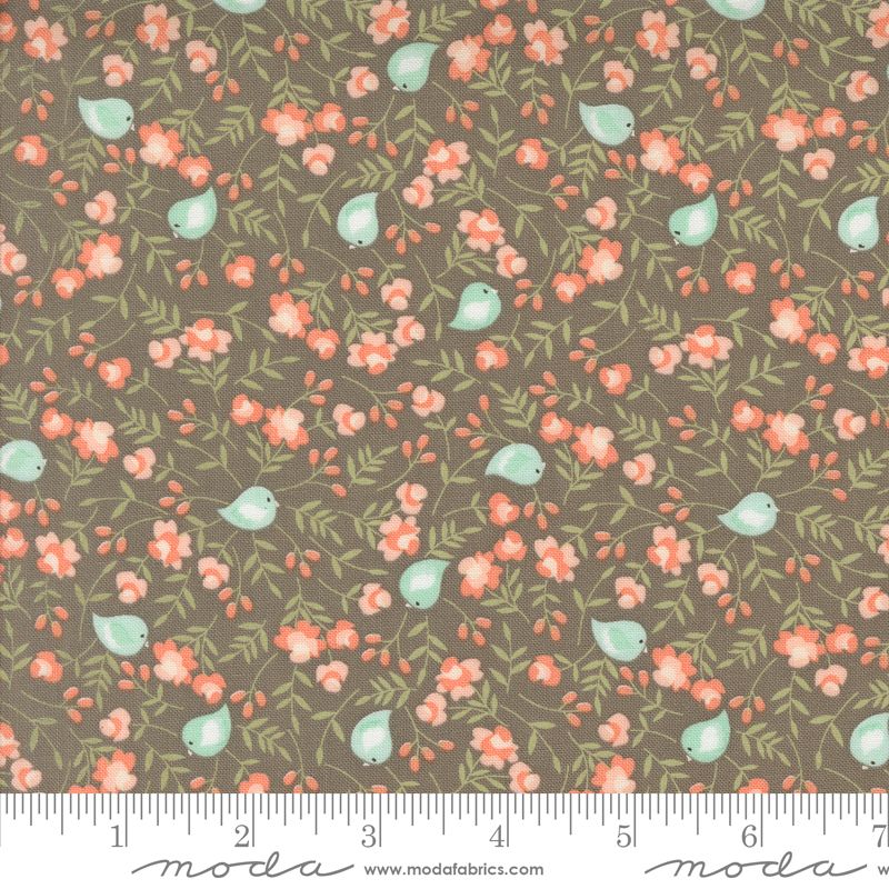 Abloom - Slate Songbird Yardage