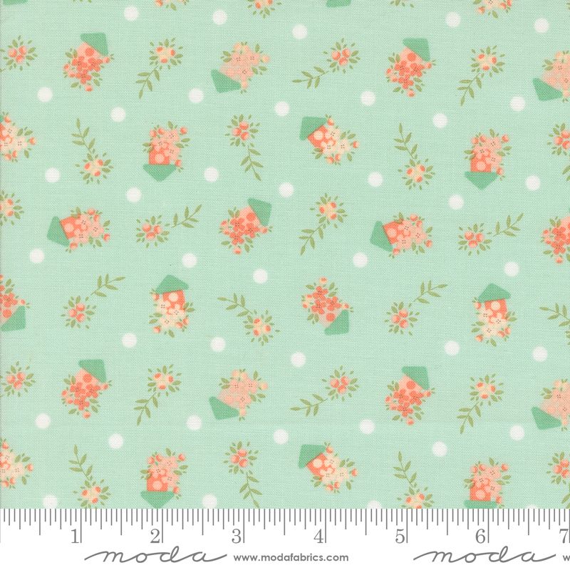 Abloom - Robins Egg Birdhouses Yardage