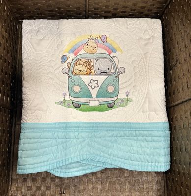 Safari Van Baby Quilt