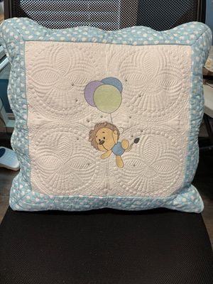 Lion with Balloons Pillow Sham