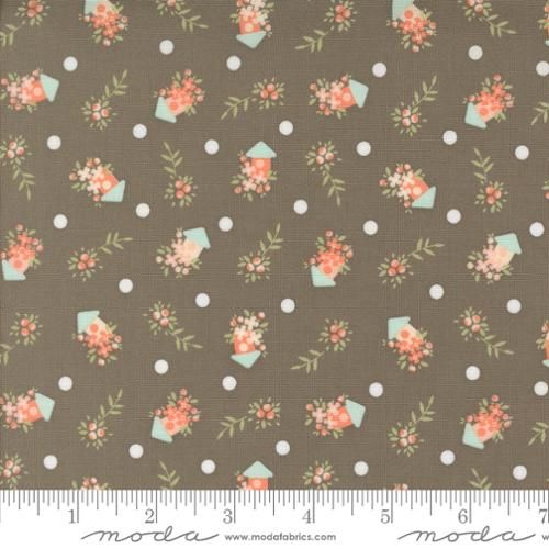 Abloom - Slate Birdhouses Yardage