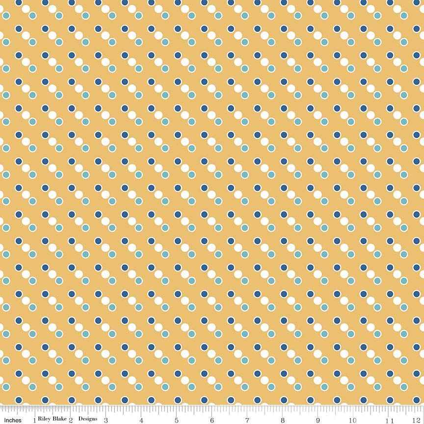 Cozy Christmas Dot - Yellow