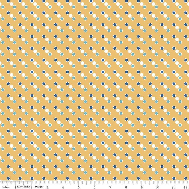 Cozy Christmas Dot - Yellow