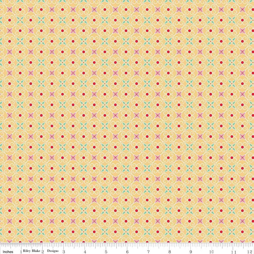 Cozy Christmas Wrapping Paper - Yellow