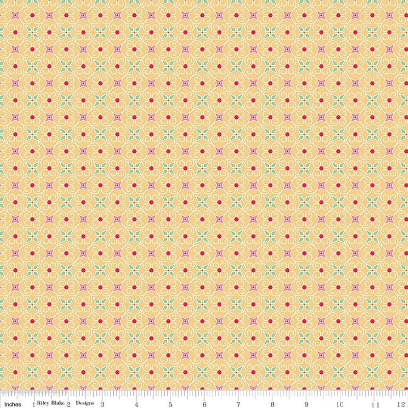 Cozy Christmas Wrapping Paper - Yellow
