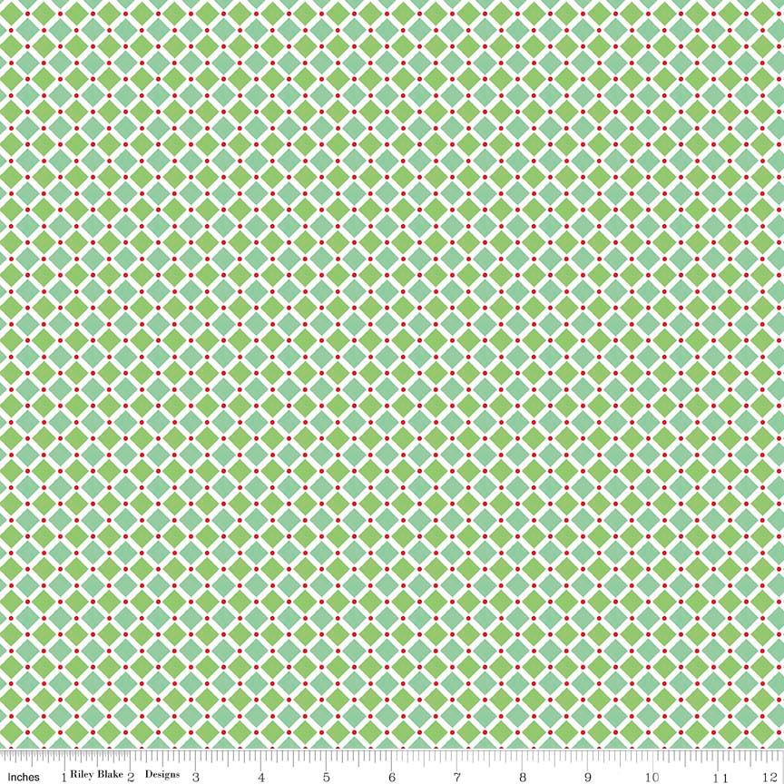 Cozy Christmas Square - Green