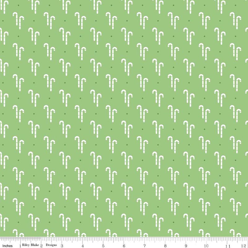 Cozy Christmas Candy Cane - Green