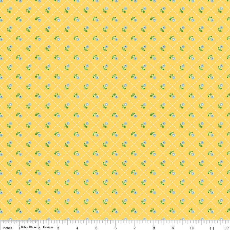 Mon Beau Jardin Grid - Yellow