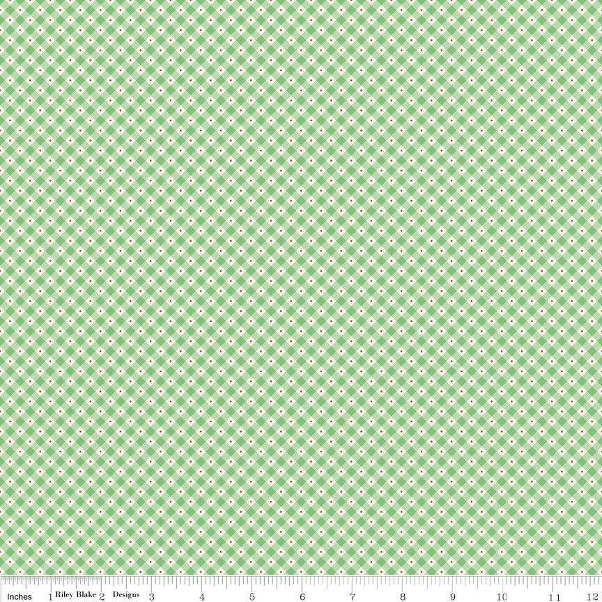 Mon Beau Jardin Check - Green