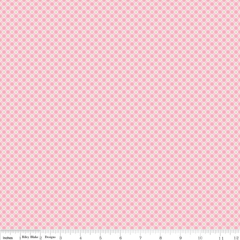 Mon Beau Jardin Check - Pink
