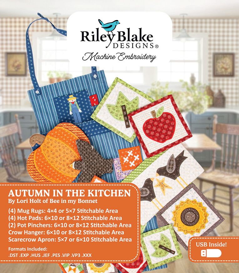 Autumn Love - In The Kitchen Products - Machine Embroidery USB