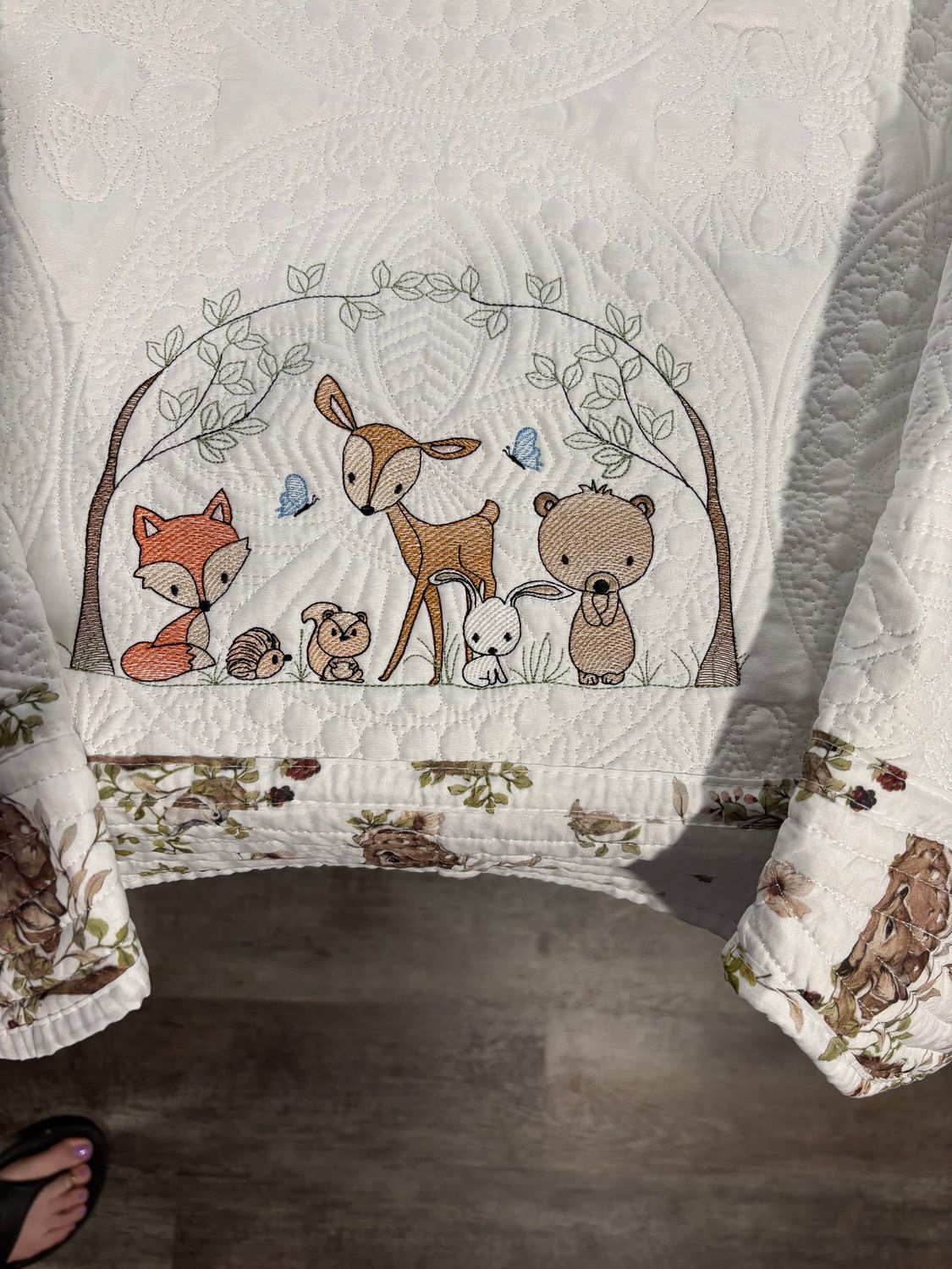 Woodland Animals Baby Quilt