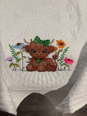 Highland Cow Baby Quilt