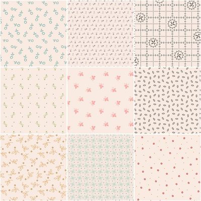 Gentler Times 1 Yard Bundle - Backgrounds 9 pieces