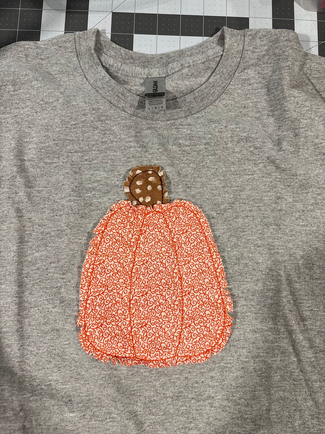 Pumpkin Raggedy Applique Shirt