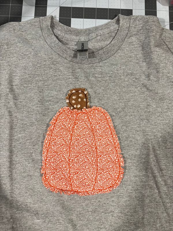 Pumpkin Raggedy Applique Shirt