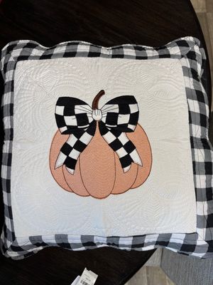 Pumpkin with Bow Pillow Sham