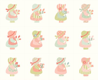 Sunbonnet - Porcelain Quilt Panel