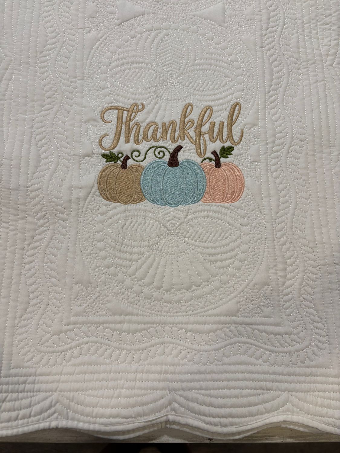 Thankful Pumpkin Table Runner