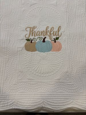 Thankful Pumpkin Table Runner