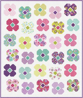Pick Me Playful Posies Quilt Kit