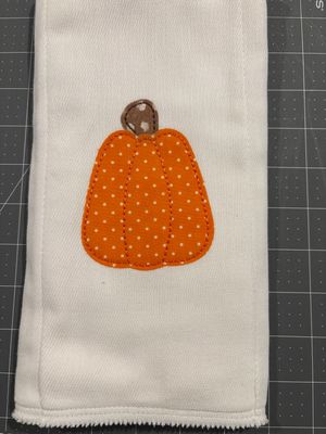 Pumpkin Burp Cloth