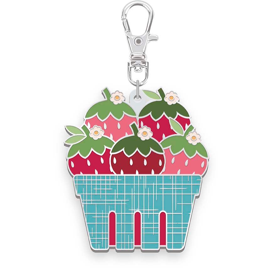 Lori Holt Farmer's Daughter Enamel Happy Charm Berry Basket