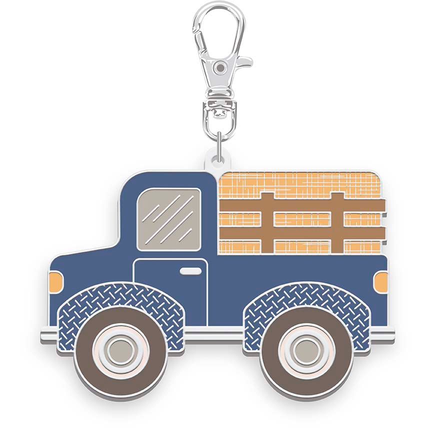 Lori Holt Farmer's Daughter Enamel Happy Charm Haulin' Hay Truck