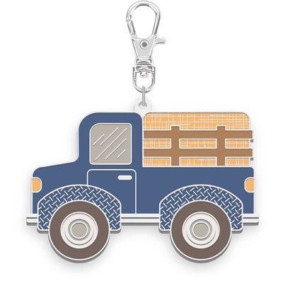 Lori Holt Farmer's Daughter Enamel Happy Charm Haulin' Hay Truck