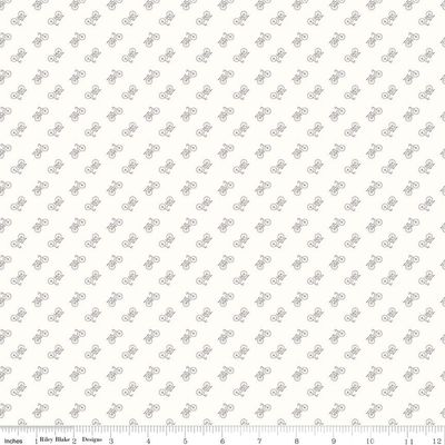 Bee Backgrounds Bicycle Gray Yardage