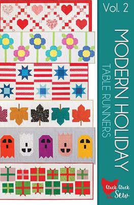 Modern Holiday Table Runners Pattern by Cluck Cluck Sew