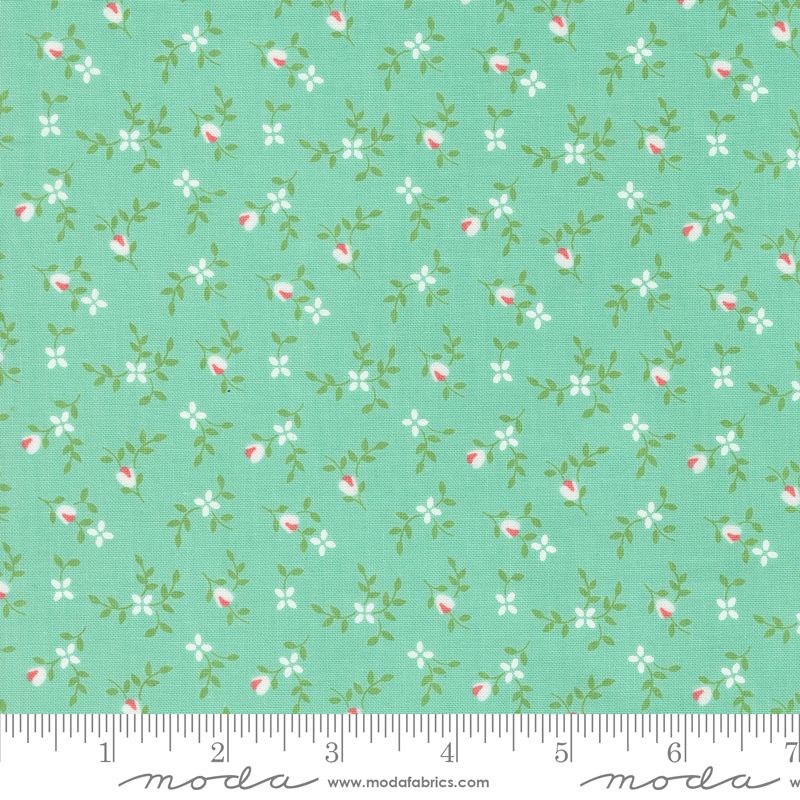 Cali & Co Vine and Bud Sea Yardage Cali & Co Vine and Bud Sea Yardage