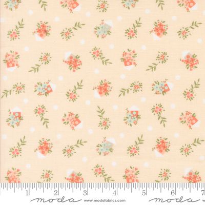 Abloom - Pale Pink Birdhouses Yardage