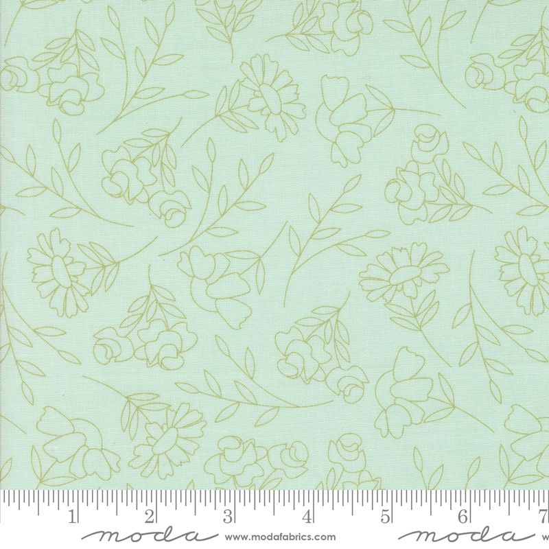 Abloom - Robins Egg Spring Sketch Yardage