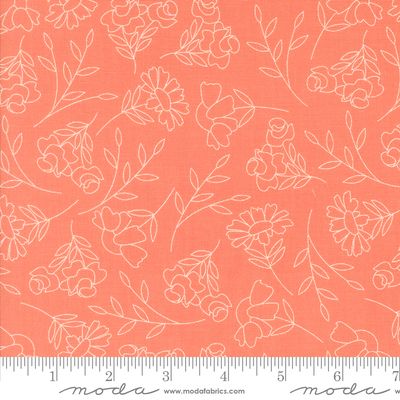 Abloom - Coral Spring Sketch Yardage Abloom - Coral Spring Sketch Yardage