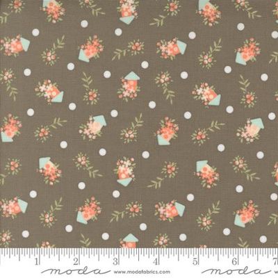 Abloom - Slate Birdhouses Yardage