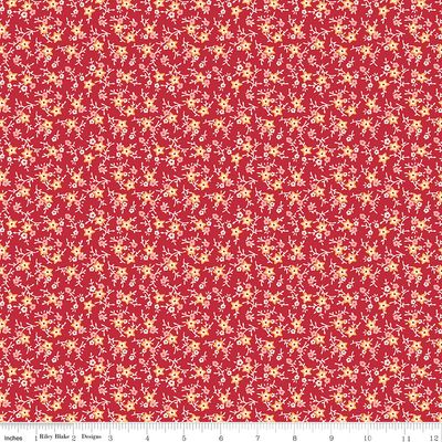 Americana July Berry - 1/3 yard End of Bolt