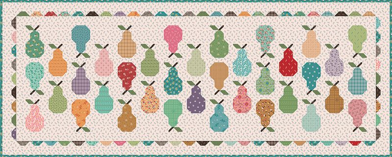 Gentler Times Pretty Pears Table Runner Kit