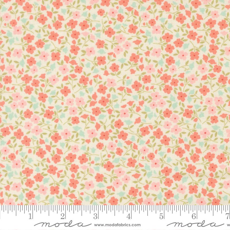 Sunbonnet Wild Blooms Porcelain Yardage