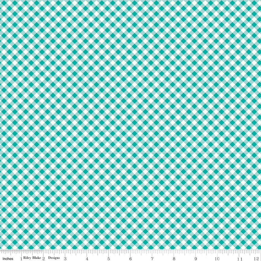 Bee Ginghams Carolyn Vivid - Half Yard Cut