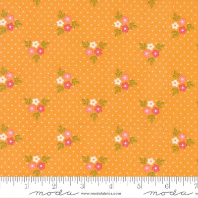 Strawberry Lemonade Bouquet Floral Dots Apricot