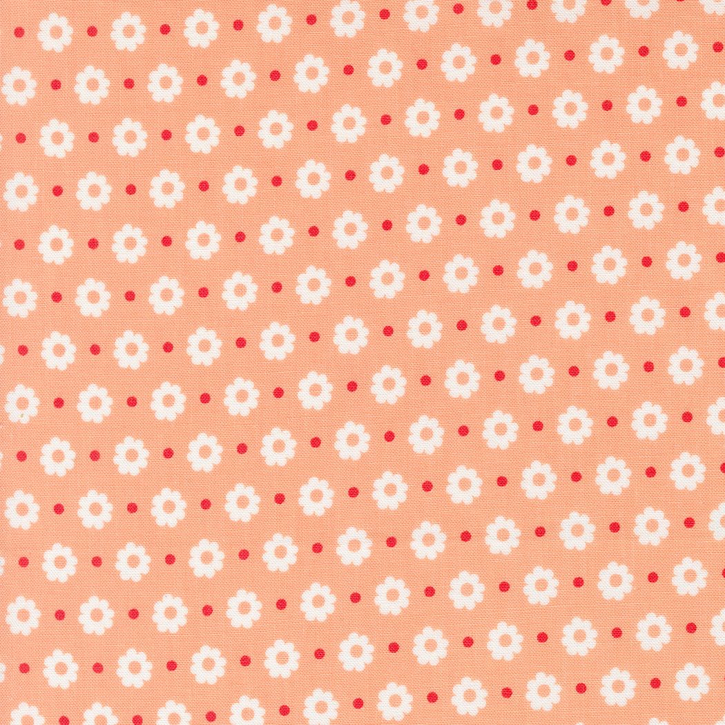 Laguna Sunrise Petal Florals Dot Cantaloupe