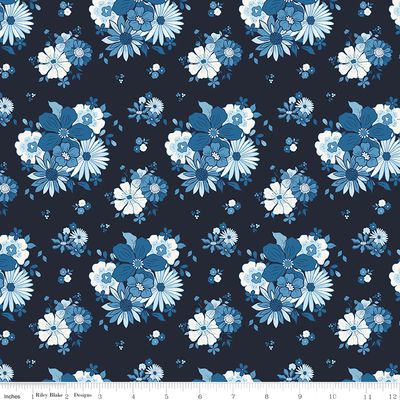 Blue Blooms and Threads Main Navy