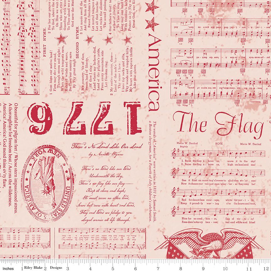 Americana 107/108" Wide Back Liberty Red