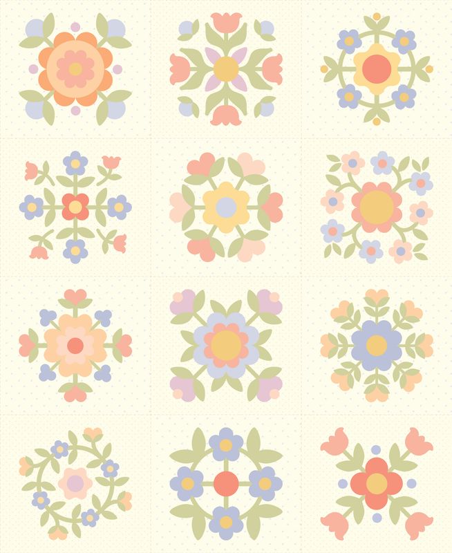 Pastel Prairie Panel Porcelain